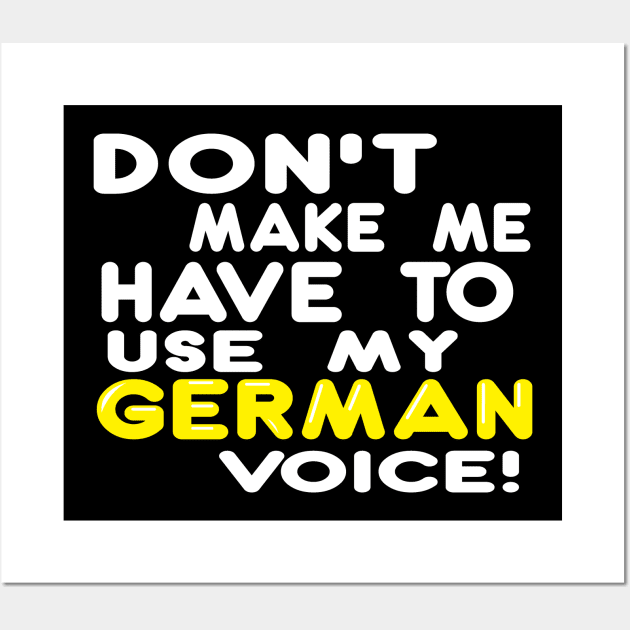 German Voice Wall Art by Illustratorator